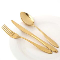 Morfeu Titanyum Gold 12 Kişilik 84 Parça Çatal Kaşık Bıçak Takımı 500.01.01.8886