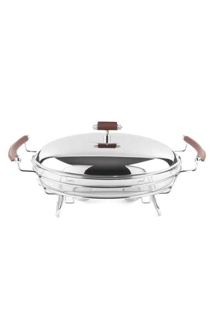 Nappa Cam Kapaklı Oval Servis 46x30x20cm P279.351809