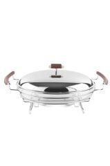 Nappa Cam Kapaklı Oval Servis 46x30x20cm P279.351809