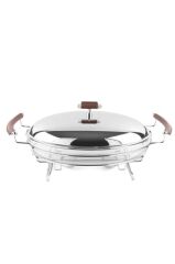 Nappa Cam Kapaklı Oval Servis 46x30x20cm P279.351809