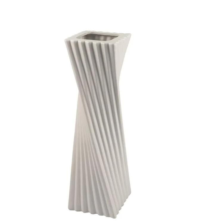 Beyaz Seramik Vazo 13x47cm P294.305024