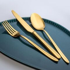 9401 Twist Titanyum Gold 12 Kişilik Çatal Kaşık Bıçak Seti 500.01.01.6564