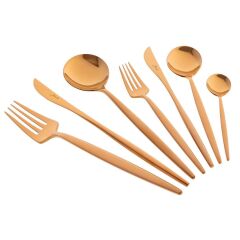 9000 Titanyum Bronz 12 Kişilik 84 Parça Çatal Kaşık Bıçak Takımı 500.01.01.6388
