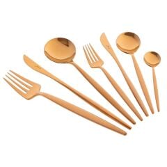 9000 Titanyum Bronz 12 Kişilik 84 Parça Çatal Kaşık Bıçak Takımı 500.01.01.6388