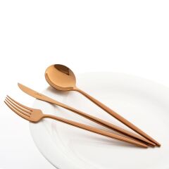 9000 Titanyum Bronz 12 Kişilik 84 Parça Çatal Kaşık Bıçak Takımı 500.01.01.6388