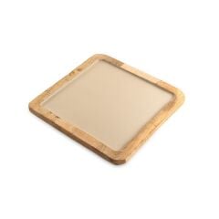 Jumbo Creme Ahşap Tepsi Kare 25x25 cm 500.01.23.0085