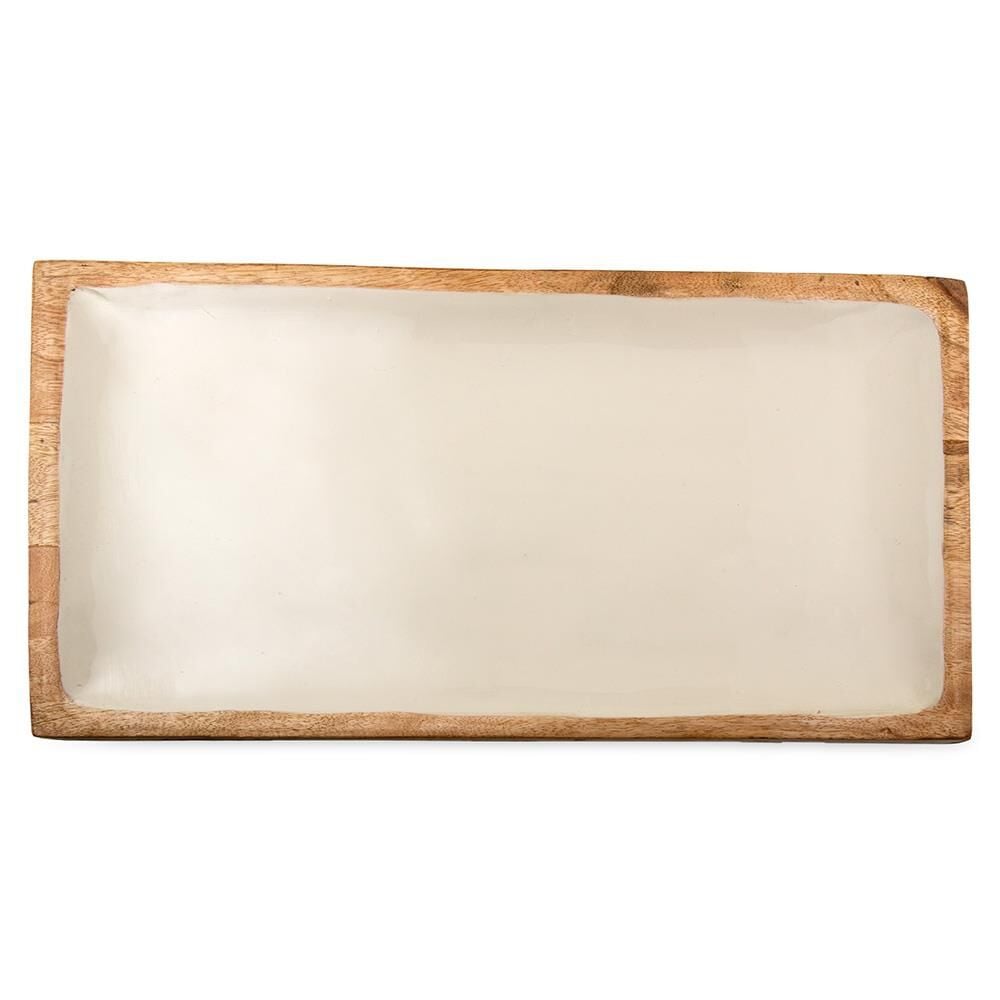 Jumbo Creme Ahşap Tepsi Dikdörtgen 38|5x15 cm 500.01.23.0086