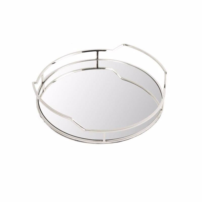 Mikasa Moor Gümüş Aynalı Yuvarlak Tepsi P248.314699 31x6cm