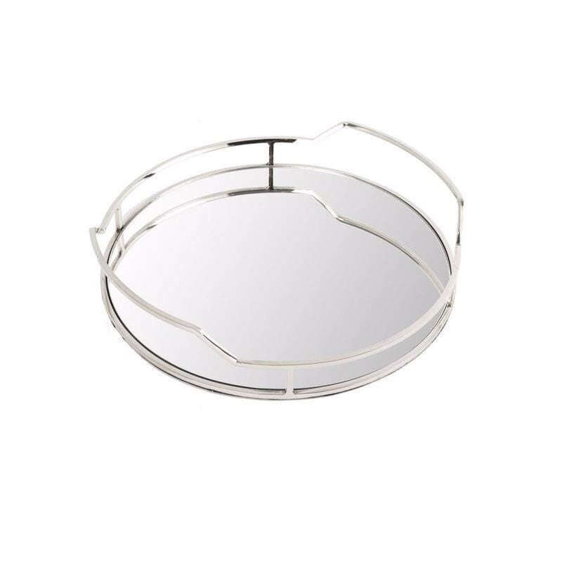 Mikasa Moor Gümüş Aynalı Yuvarlak Tepsi P248.314699 31x6cm