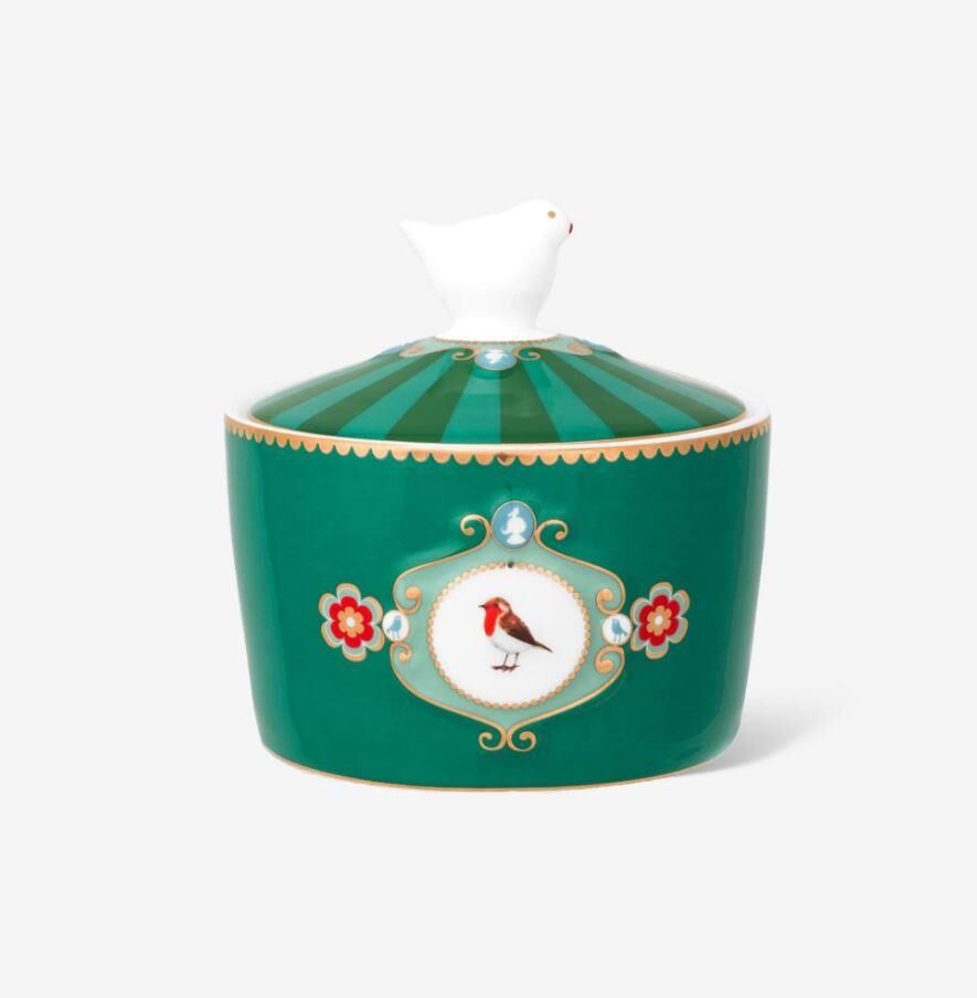 Yeşil Porselen Şekerlik 300 Ml Love Birds 51008051