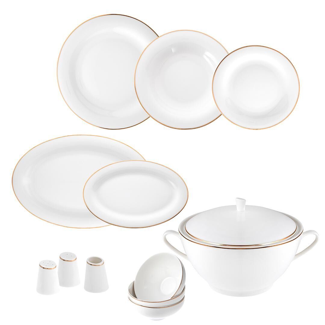 Jumbo Bright Gold 60 Parça 12 Kişilik Yemek Takımı 500.01.01.8299