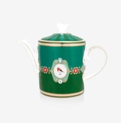 Yeşil Porselen Demlik 1300 Ml Love Birds  51005079