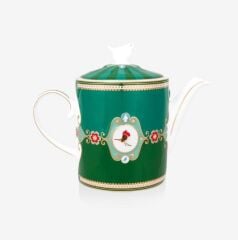 Yeşil Porselen Demlik 1300 Ml Love Birds  51005079
