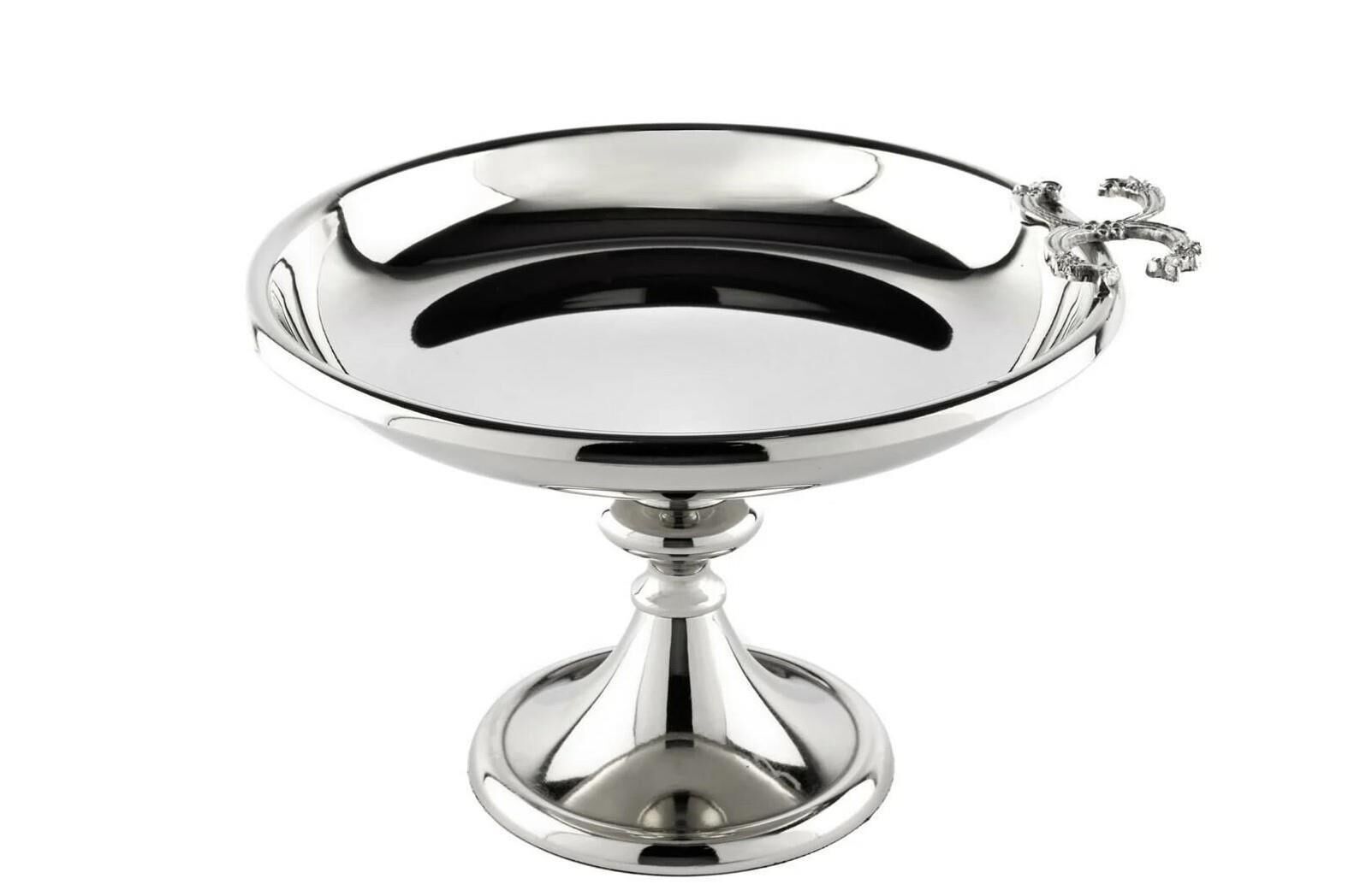 Gümüş C Logolu Ayaklı Servis Standı 22x23x15cm P142.368364