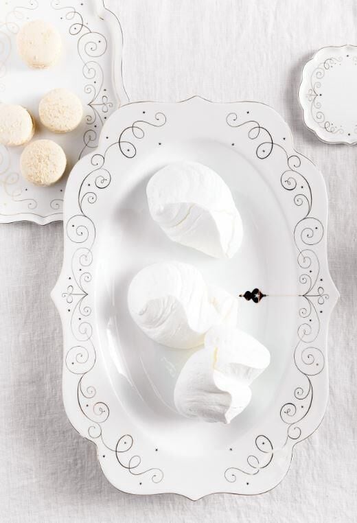 Beyaz Porselen Servis Tabağı 40 Cm 51018153