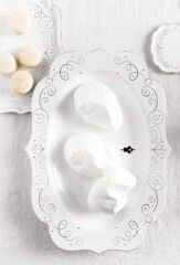 Beyaz Porselen Servis Tabağı 40 Cm 51018153