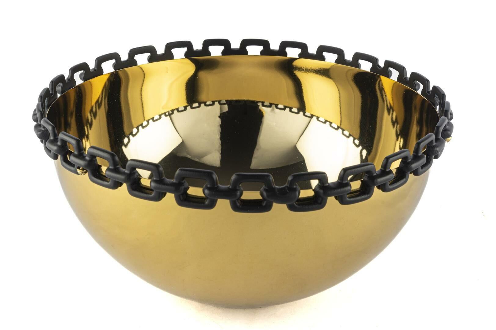 Gold Siyah Dekor Kase 30x15cm P304.359973