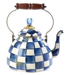 Royal Check Enamel Tea Kettle - 3 Quart 89236-240
