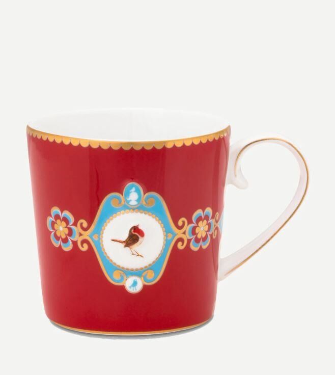 51002317 Kırmızı Porselen Kupa 150 Ml