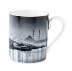 Jumbo X İstanbul Modern Othmar Pferschy,Galata Köprüsünde Gece Mug 1000102198001