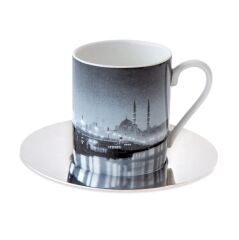 Jumbo X İstanbul Modern Othmar Pferschy-Galata Köprüsünde Gece 2 Kişilik Kahve Fincan Takımı 1000102190001
