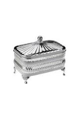 QUEEN ANNE İNGİLİZ GÜMÜŞÜ TEREYAĞI TABAĞI 13 X 8.5 CM - 0-4904