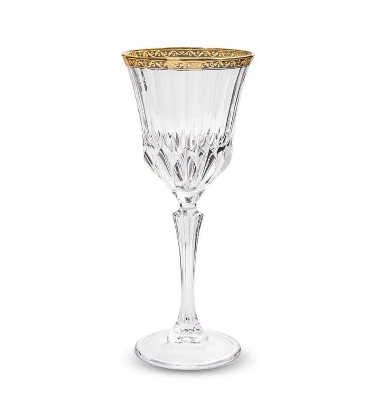 RCR Adagio 6'lı Altın Rimli Kadeh Seti 280 ml 000001000167897001