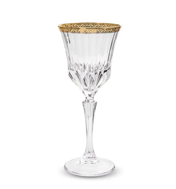 RCR Adagio 6'lı Altın Rimli Kadeh Seti 280 ml 000001000167897001