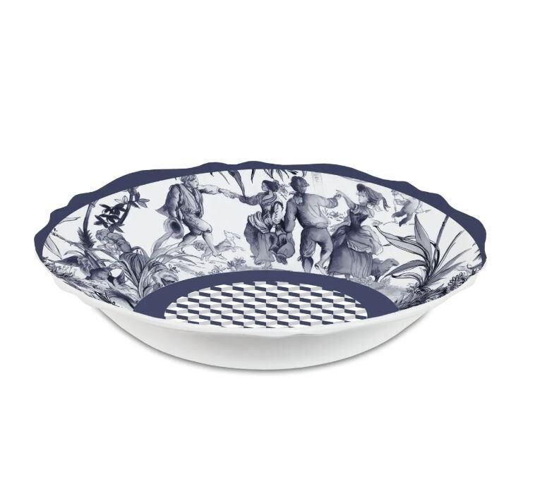 Baci Milano Versailles Melamin Salata Kasesi 35 cm Mavi  000001000160723001