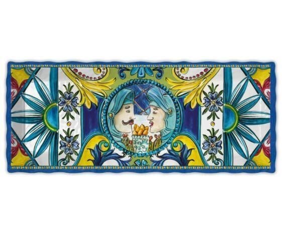 Baci Milano Sicily Tepsi 49 cm x 20 cm Mavi  000001000161357001