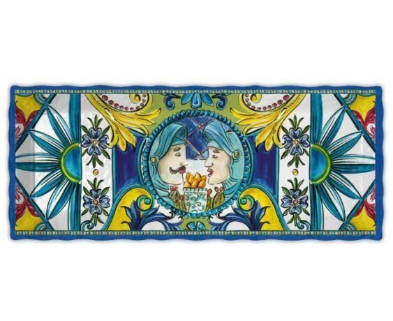Baci Milano Sicily Tepsi 49 cm x 20 cm Mavi  000001000161357001