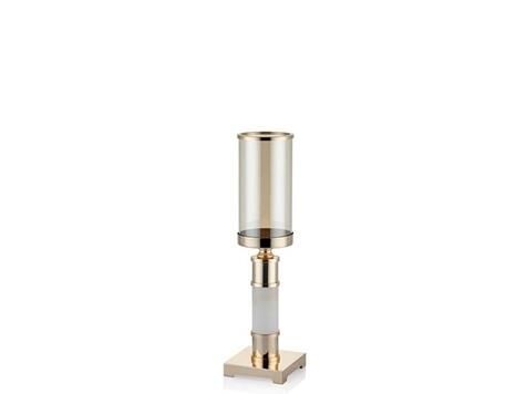 CYLINDERS WHITE KUCUK MUMLUK GOLD 12X12X45 CM 1DZ-300534G