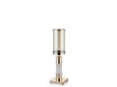 CYLINDERS WHITE KUCUK MUMLUK GOLD 12X12X45 CM 1DZ-300534G