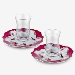 Pembe Porselen Çay Tabağı Seti 15 Cm CAPAL1TPPK2