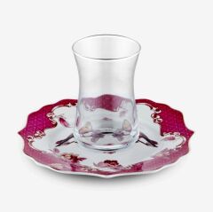 Pembe Porselen Çay Tabağı Seti 15 Cm CAPAL1TPPK2