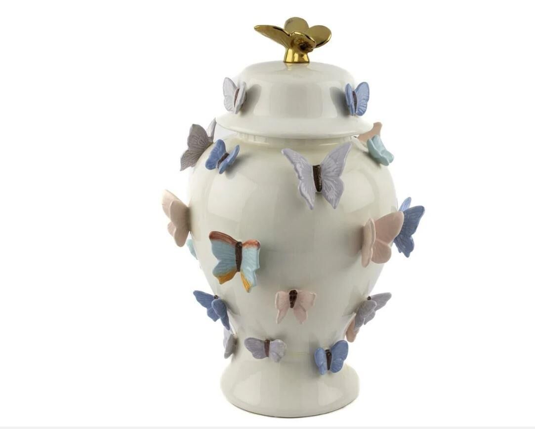 Kelebekli Kapaklı Küp 31x46cm P068.102040