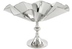 Linda Gümüş Ayaklı Metal Meyvalık 42x28cm P142.800880