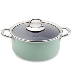 Mint Green 7 Parça Granit Tencere Seti