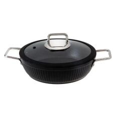 Jumbo Dublin Black Basık Tencere 26 cm 500.01.02.2075