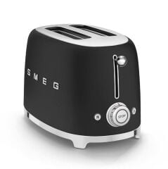 Smeg Retro  Ekmek Kızartma Makinesi Mat Siyah TSF01BLMEU