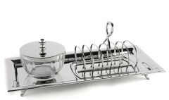 Gümüş Tost Servis Tabağı 37x17x14cm P364.324292
