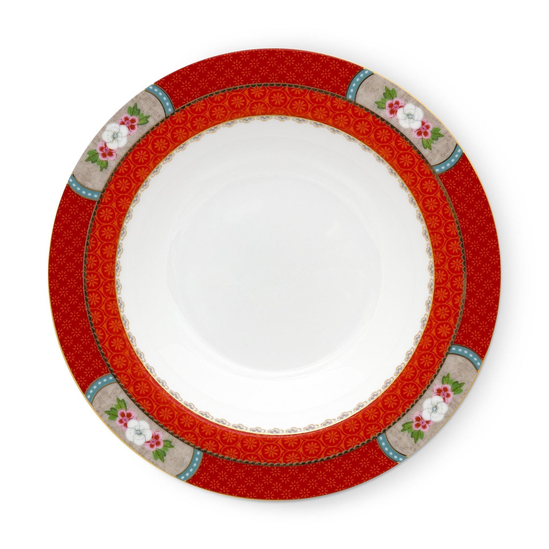 PİP BLUSHİNG BİRDS KIRMIZI  ÇORBA TABAĞI 21.5 CM 51001220