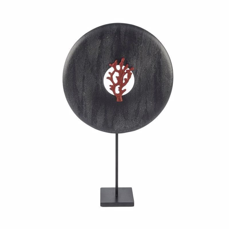 Karışık Siyah Kırmızı Mercan Dekor Obje 24 x 8 x 41 cm P045.389116