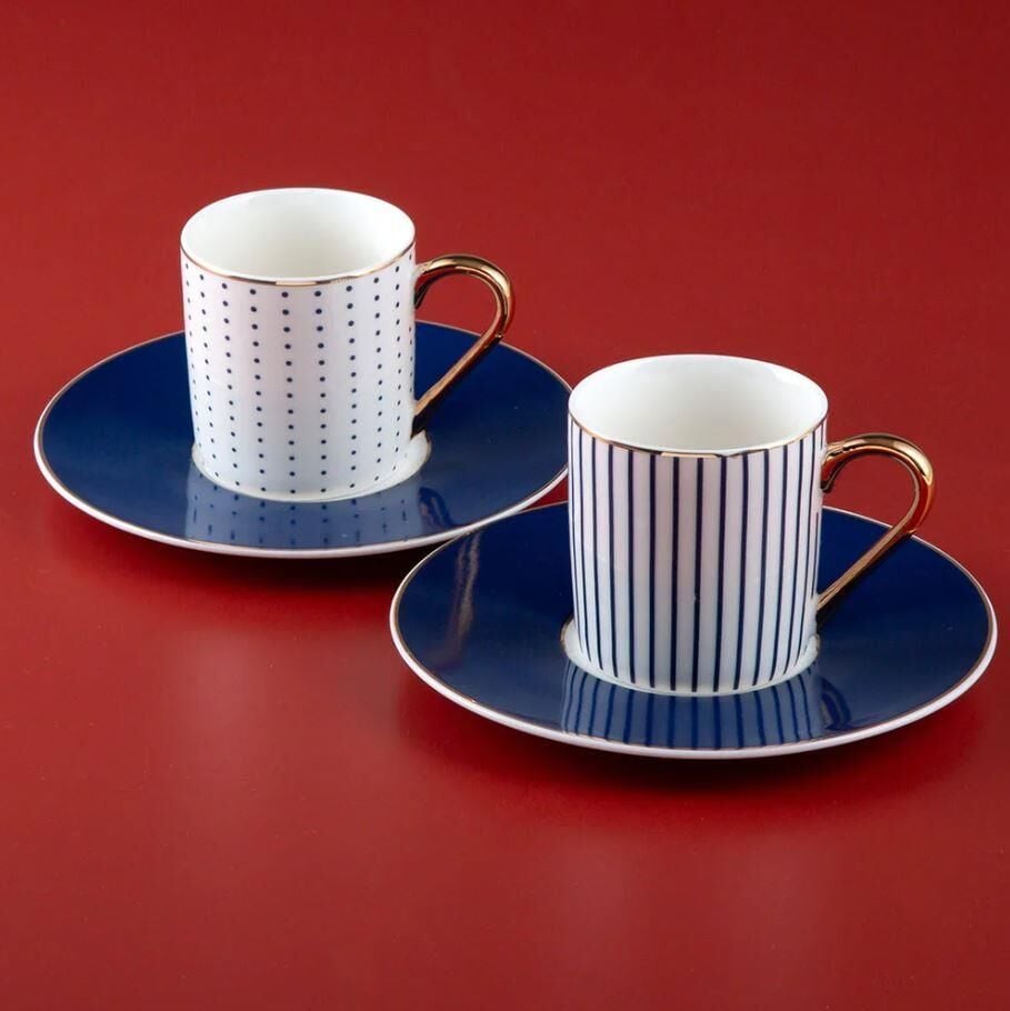 Jumbo Navy 2 Kişilik Kahve Fincan Takımı 90 ml 500.02.23.0050