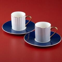 Jumbo Navy 2 Kişilik Kahve Fincan Takımı 90 ml 500.02.23.0050