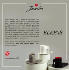 Jumbo Elefas Turuncu Tek Kişilik Fincan Takımı 500.01.02.2235