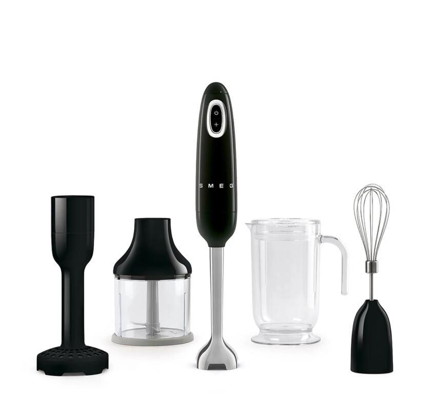 Smeg El Blender Set Black Hbf22bleu