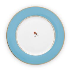 PİP LOVE BİRDS MAVİ YEMEK TABAĞI 26,5 CM 51001019