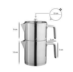 Jumbo Metalix Midi Full Metal Çaydanlık
