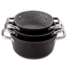 Darci Black 3lü Midi Tencere Seti 500.01.02.0462